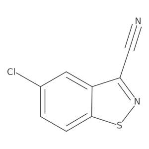 5-Chlorobenzo[D]isothiazole-3-carbonitrile结构式