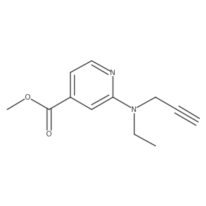 Methyl 2-[ethyl(prop-2-yn-1-yl)amino]pyridine-4-carboxylate结构式