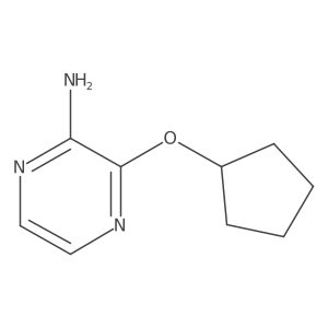 3-(Cyclopentyloxy)pyrazin-2-amine Structure