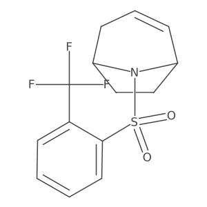 (1R,5S)-8-((2-(trifluoromethyl)phenyl)sulfonyl)-8-azabicyclo[3.2.1]oct-2-ene结构式