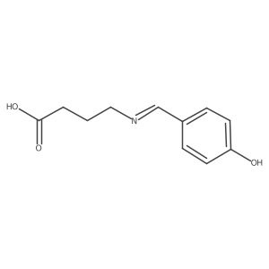 4-[[(4-Hydroxyphenyl)methylene]amino]butanoic acid结构式
