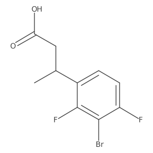 3-(3-Bromo-2,4-difluorophenyl)butanoic acid Structure