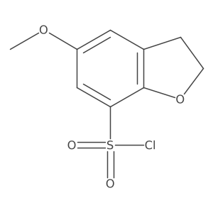 5-Methoxy-2,3-dihydrobenzofuran-7-sulfonyl chloride Structure
