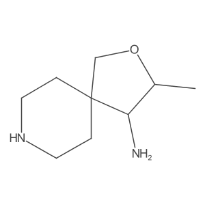 (3R,4S)-3-Methyl-2-oxa-8-azaspiro[4.5]decan-4-amine Structure