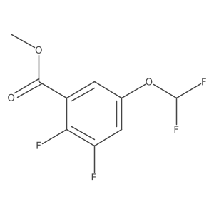 Benzoic acid, 5-(difluoromethoxy)-2,3-difluoro-, methyl ester结构式