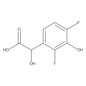 2,4-Difluoro-3-hydroxymandelic acid Structure