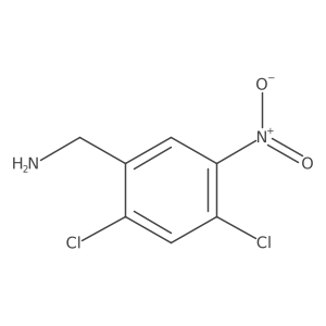 Benzenemethanamine, 2,4-dichloro-5-nitro- Structure