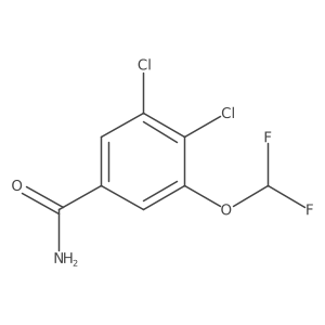3,4-Dichloro-5-(difluoromethoxy)benzamide Structure