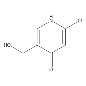 2-Chloro-5-(hydroxymethyl)pyridin-4-ol结构式