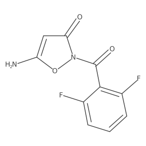 5-amino-2-[(2,6-difluorophenyl)carbonyl]-1,2-oxazol-3(2H)-one Structure