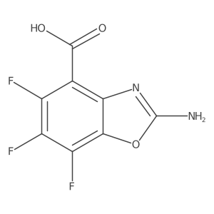 2-Amino-5,6,7-trifluoro-1,3-benzoxazole-4-carboxylic acid结构式