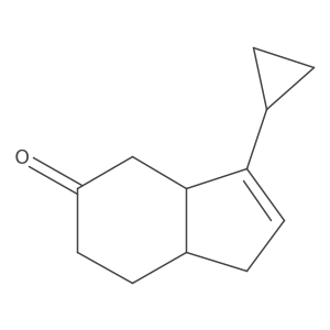 5H-Inden-5-one, 3-cyclopropyl-1,3a,4,6,7,7a-hexahydro- Structure