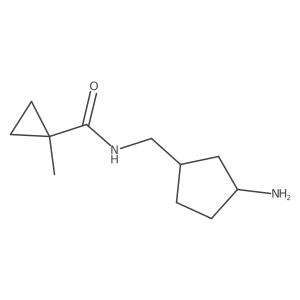 N-[(3-Aminocyclopentyl)methyl]-1-methylcyclopropane-1-carboxamide Structure