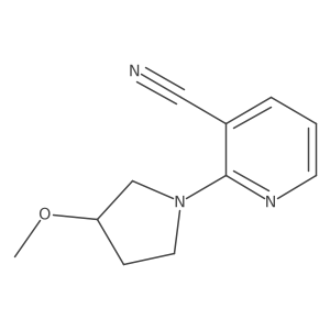 2-(3-Methoxypyrrolidin-1-yl)pyridine-3-carbonitrile Structure