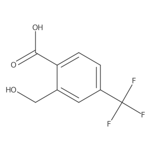 2-Hydroxymethyl-4-(trifluoromethyl)benzoic acid Structure