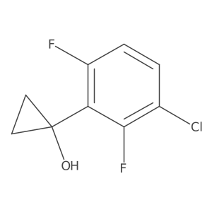 1-(3-Chloro-2,6-difluorophenyl)cyclopropan-1-ol Structure