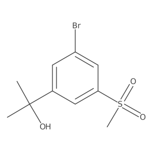 2-(3-Bromo-5-(methylsulfonyl)phenyl)propan-2-ol Structure