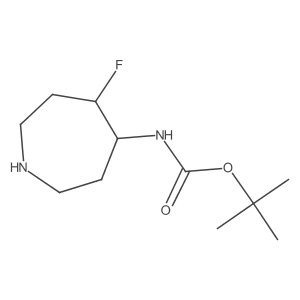 tert-Butyl (5-fluoroazepan-4-yl)carbamate Structure