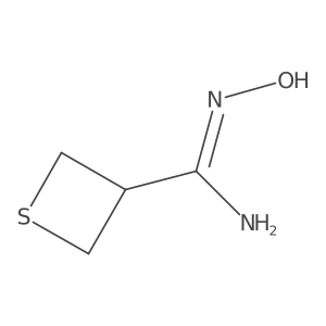 N'-Hydroxythietane-3-carboximidamide Structure