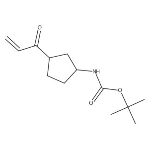 tert-butyl N-[3-(prop-2-enoyl)cyclopentyl]carbamate Structure