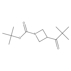 Tert-butyl 3-(2,2-dimethylpropanoyl)azetidine-1-carboxylate结构式
