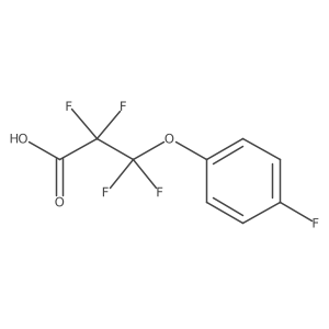 3-(4-Fluorophenoxy)-2,2,3,3-tetrafluoropropanoic acid Structure