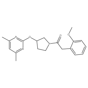 1-(3-((4,6-Dimethylpyrimidin-2-yl)oxy)pyrrolidin-1-yl)-2-(2-methoxyphenyl)ethanone Structure