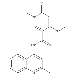 4-methoxy-1-methyl-N-(2-methylquinolin-4-yl)-6-oxo-1,6-dihydropyridine-3-carboxamide Structure