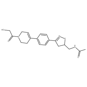 N-[[4,5-Dihydro-3-[4-[1,2,3,6-tetrahydro-1-(hydroxyacetyl)-4-pyridinyl]phenyl]-5-isoxazolyl]methyl]acetamide结构式