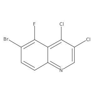 6-Bromo-3,4-dichloro-5-fluoro-quinoline结构式