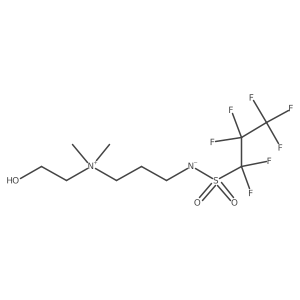 N-(2-Hydroxyethyl)-N,N-dimethyl-3-[[(perfluoropropyl)sulfonyl]amino]-1-propanaminium Structure