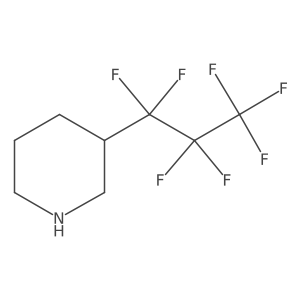 3-(Heptafluoropropyl)piperidine Structure