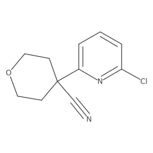 4-(6-chloro-2-pyridinyl)tetrahydro-2H-Pyran-4-carbonitrile Structure