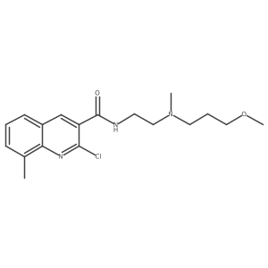 2-chloro-N-{2-[(3-methoxypropyl)(methyl)amino]ethyl}-8-methylquinoline-3-carboxamide结构式