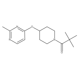 2,2-Dimethyl-1-(4-((2-methylpyrimidin-4-yl)oxy)piperidin-1-yl)propan-1-one Structure