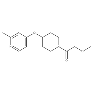 2-Methoxy-1-(4-((2-methylpyrimidin-4-yl)oxy)piperidin-1-yl)ethanone Structure