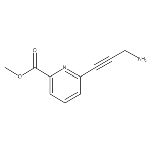 Methyl 6-(3-aminoprop-1-yn-1-yl)pyridine-2-carboxylate结构式