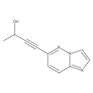 4-{Imidazo[1,2-b]pyridazin-6-yl}but-3-yn-2-ol结构式