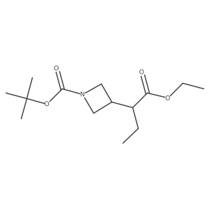 Tert-butyl3-(1-ethoxy-1-oxobutan-2-yl)azetidine-1-carboxylate Structure