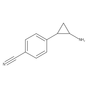 rac-4-[(1R,2S)-2-aminocyclopropyl]benzonitrile结构式
