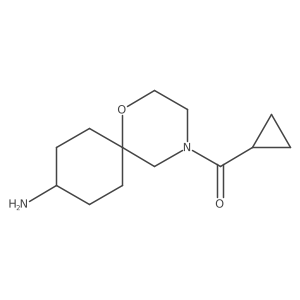 4-Cyclopropanecarbonyl-1-oxa-4-azaspiro[5.5]undecan-9-amine Structure