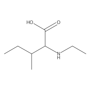 (2R,3S)-2-(ethylamino)-3-methylpentanoic acid结构式