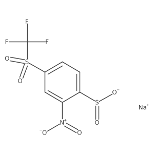 Sodium 2-nitro-4-trifluoromethanesulfonylbenzene-1-sulfinate结构式