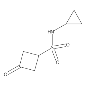 N-cyclopropyl-3-oxocyclobutane-1-sulfonamide Structure