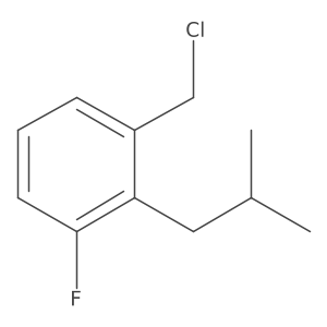 1-(Chloromethyl)-3-fluoro-2-(2-methylpropyl)benzene Structure