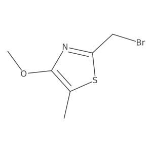2-(Bromomethyl)-4-methoxy-5-methyl-1,3-thiazole结构式