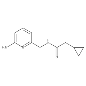 N-[(6-aminopyridin-2-yl)methyl]-2-cyclopropylacetamide Structure