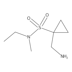 1-(aminomethyl)-N-ethyl-N-methylcyclopropane-1-sulfonamide Structure