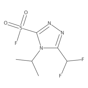 5-(difluoromethyl)-4-(propan-2-yl)-4H-1,2,4-triazole-3-sulfonyl fluoride Structure