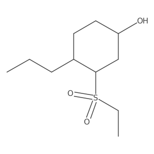 3-(Ethanesulfonyl)-4-propylcyclohexan-1-ol结构式